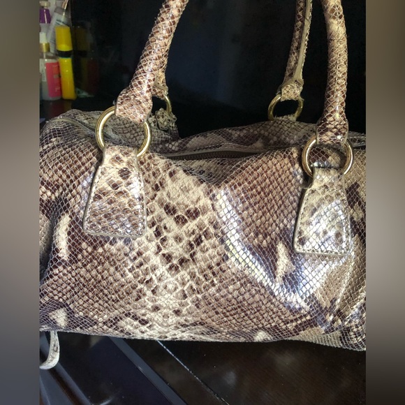 Cynthia Rowley Snakeskin Leather Satchel - Picture 8 of 15